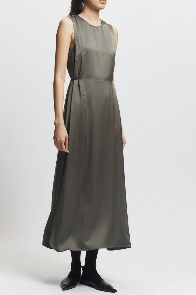 Saint Art Grant Charmeuse Maxi Dress