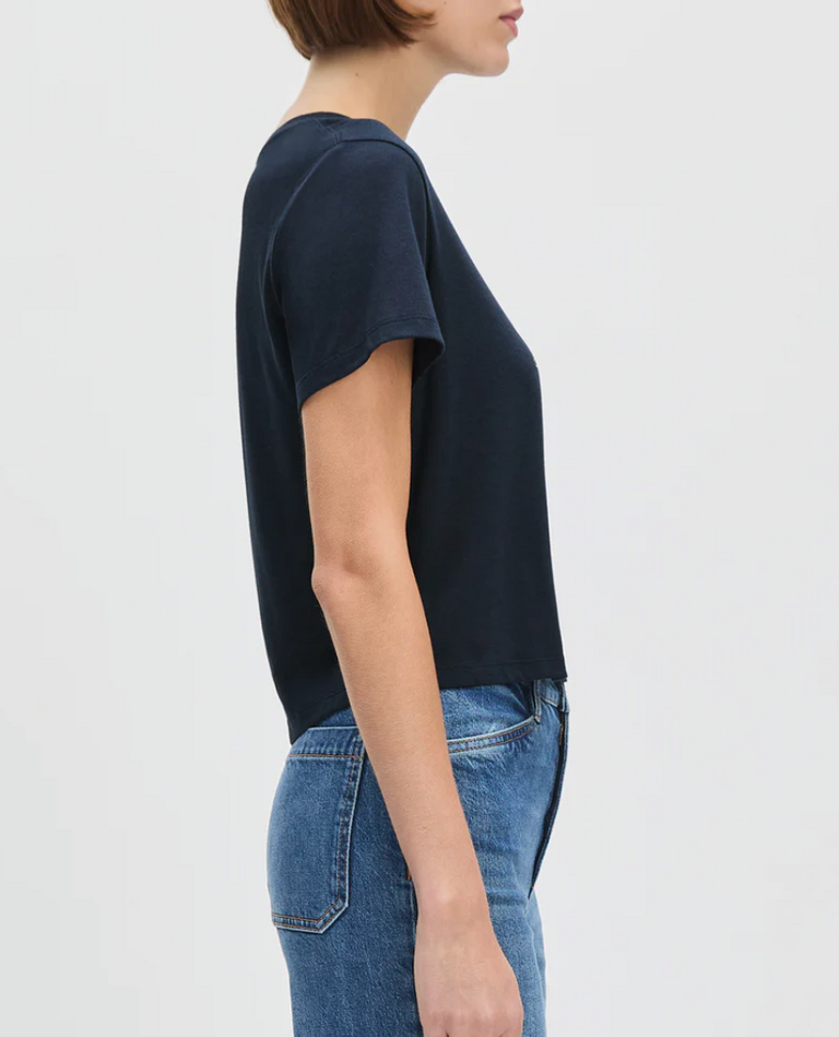 Favorite Daughter Favorite Daughter Cropped Collegiate Tee