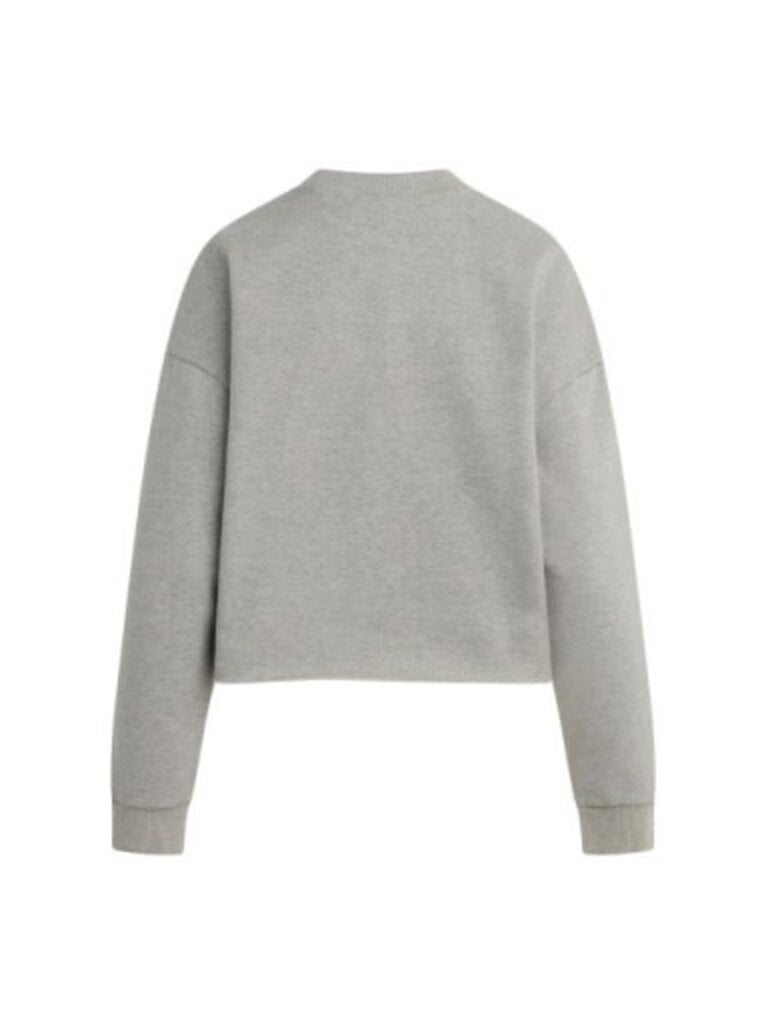 Favorite Daughter Cropped Collegiate Sweatshirt / H. Grey