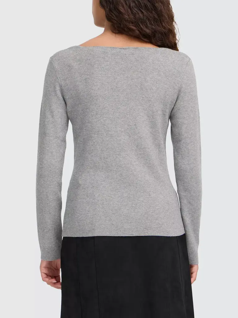 Ichi Clarisa Grey Cardigan Top