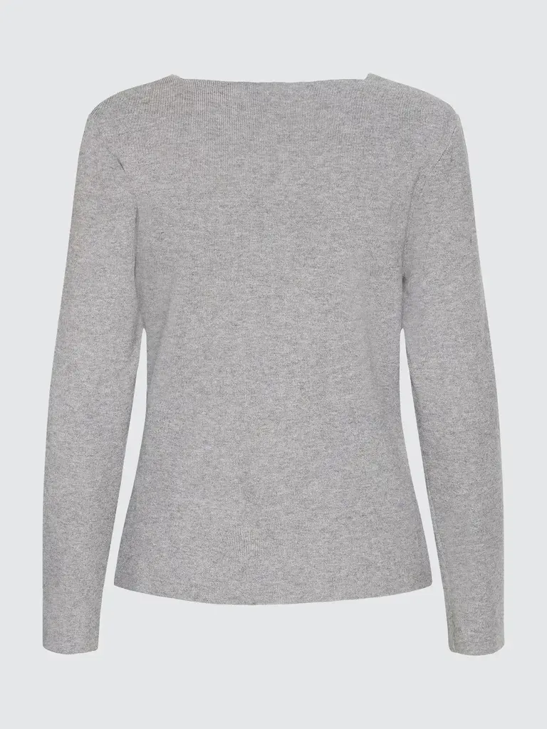 Ichi Clarisa Grey Cardigan Top