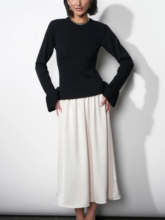 Greylin Jovie Twofer Sweater Midi Dress