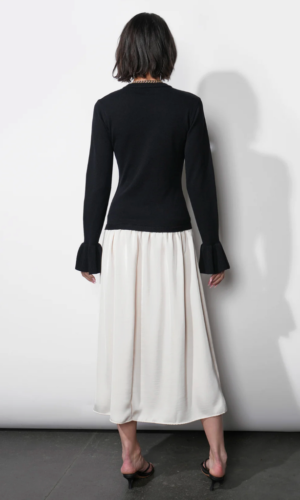 Greylin Jovie Twofer Sweater Midi Dress