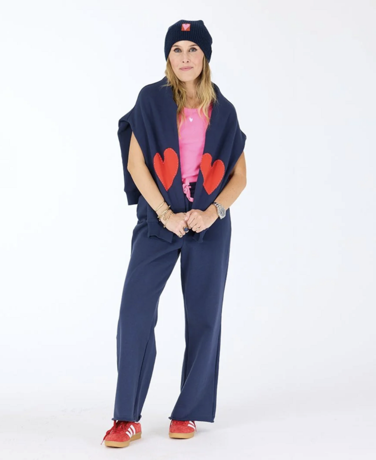 Kerri Rosenthal Benton Imperfect Heart Patch Sweathshirt