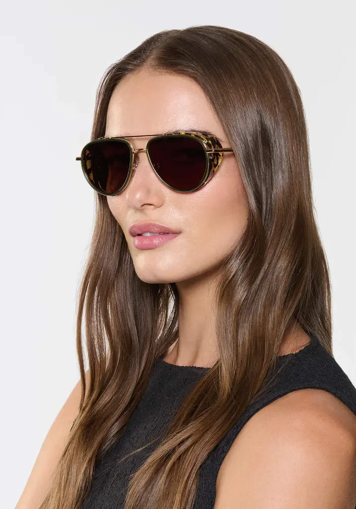 Krewe Coleman Blinker I Bottle Green + Zulu 18K