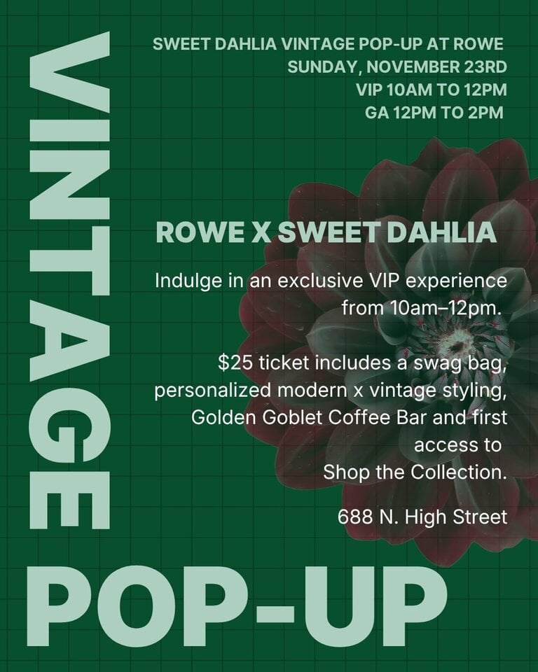SWEET DAHLIA VINTAGE POP-UP I  NOV. 23RD