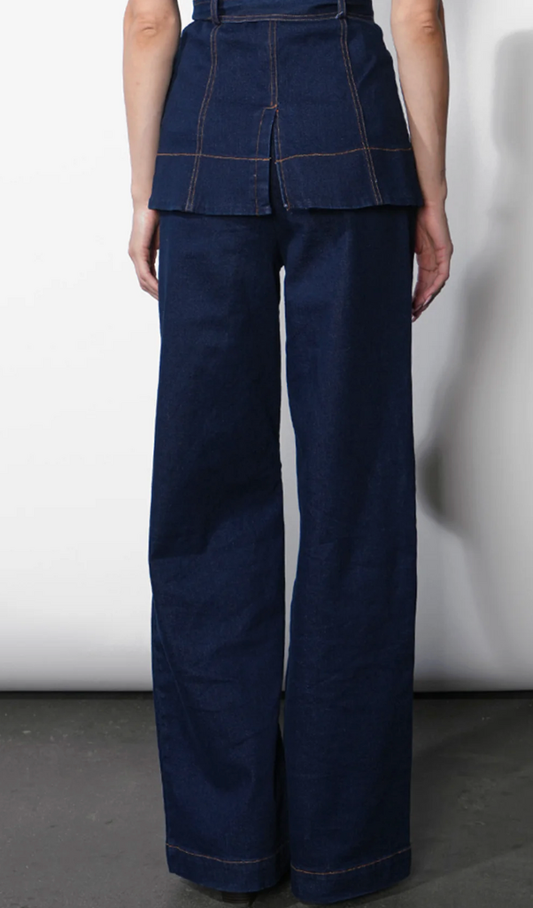 Greylin Luna Wide Leg Denim Trousers