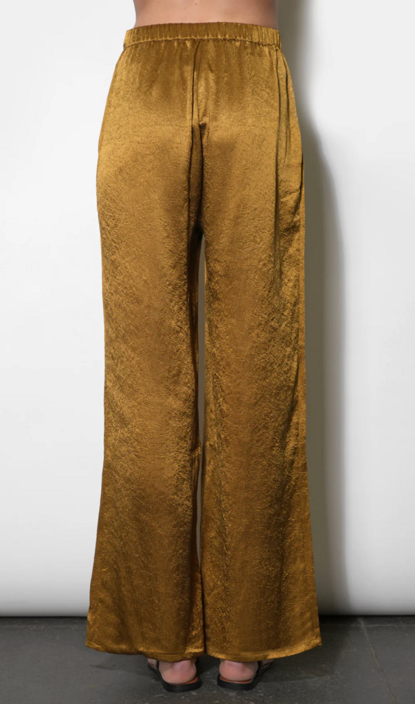 Greylin Nova Satin Drawstring Wideleg Pant