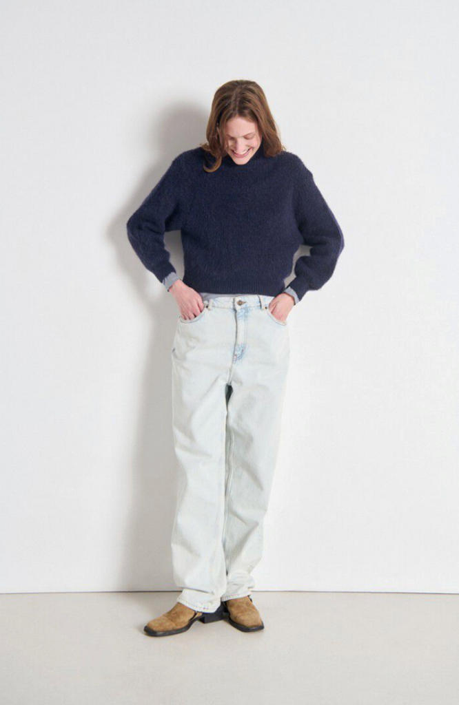 Women's jumper East I Melange Navy