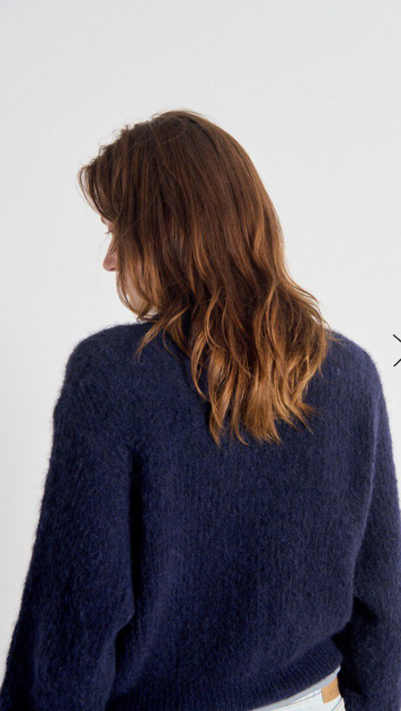 Women's jumper East I Melange Navy