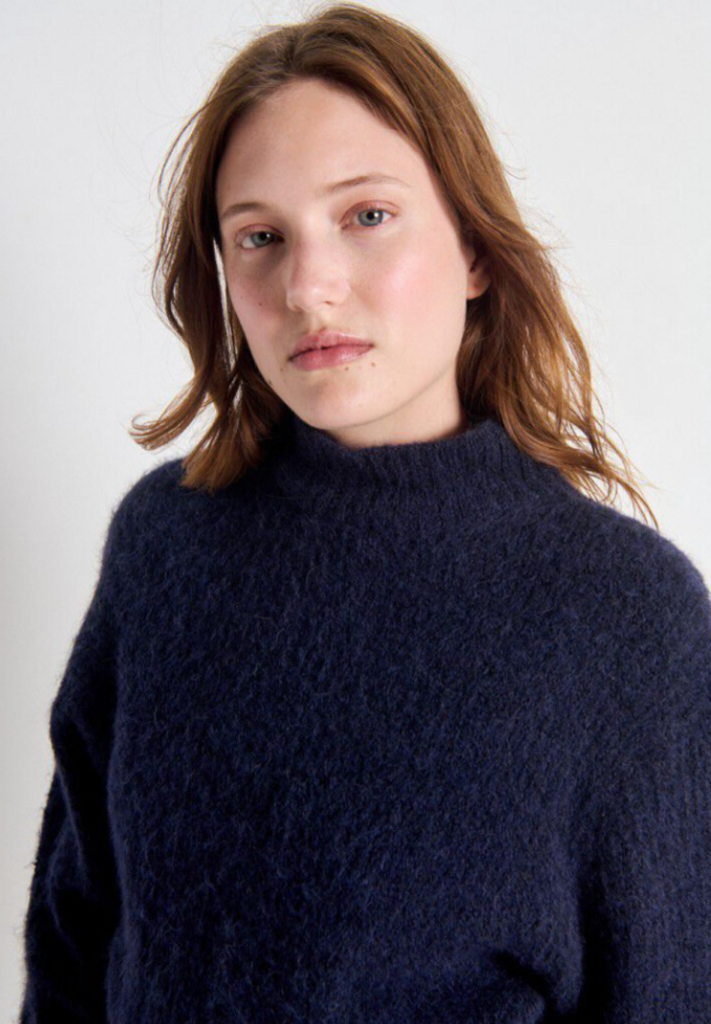 Women's jumper East I Melange Navy
