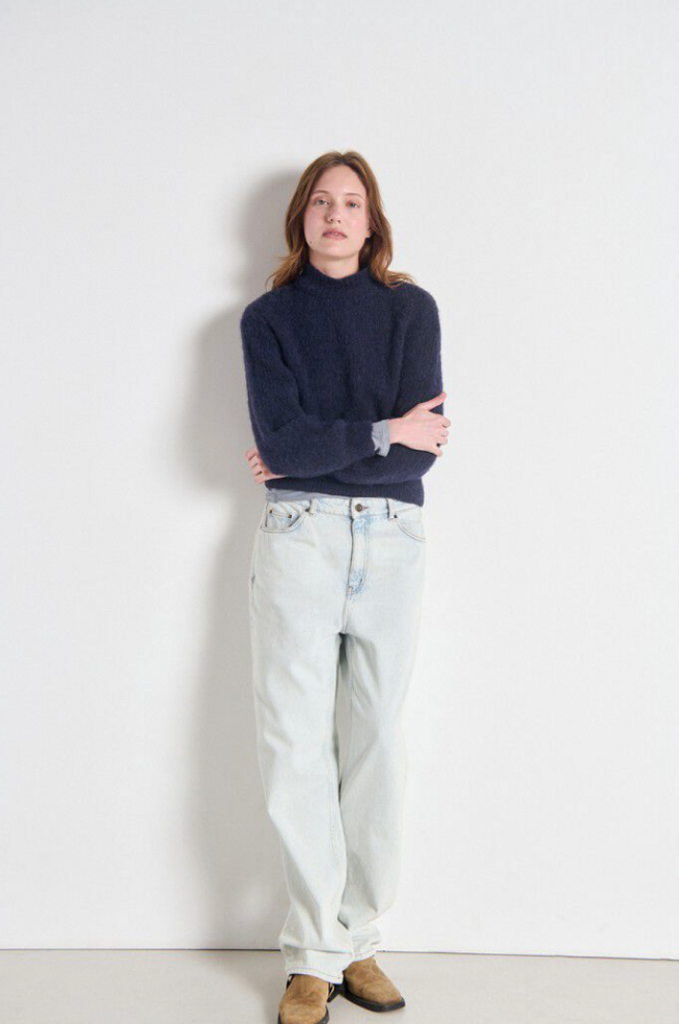 Women's jumper East I Melange Navy