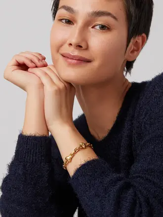 Jenny Bird Art Heart Chain Bracelet