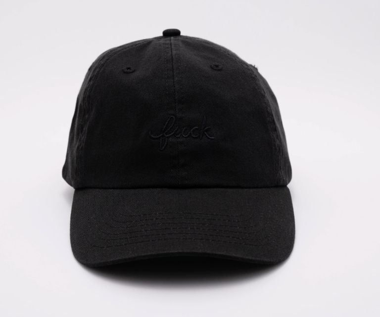 Fuck Script 100% Cotton Baseball Cap