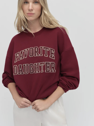 Favorite Daughter The Collegiate Embroidery Sweatshirt