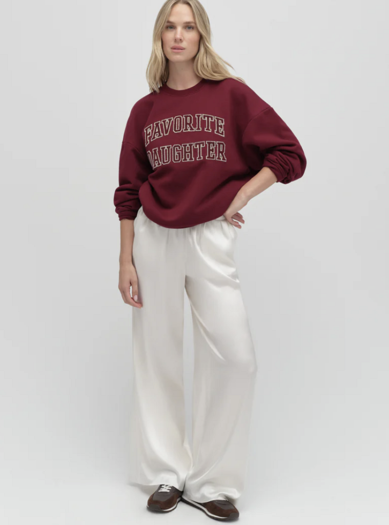 Favorite Daughter The Collegiate Embroidery Sweatshirt
