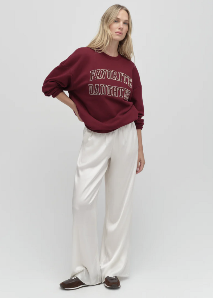 Favorite Daughter The Collegiate Embroidery Sweatshirt