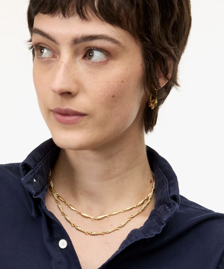 Clare V. Le Pave Sardine Necklace