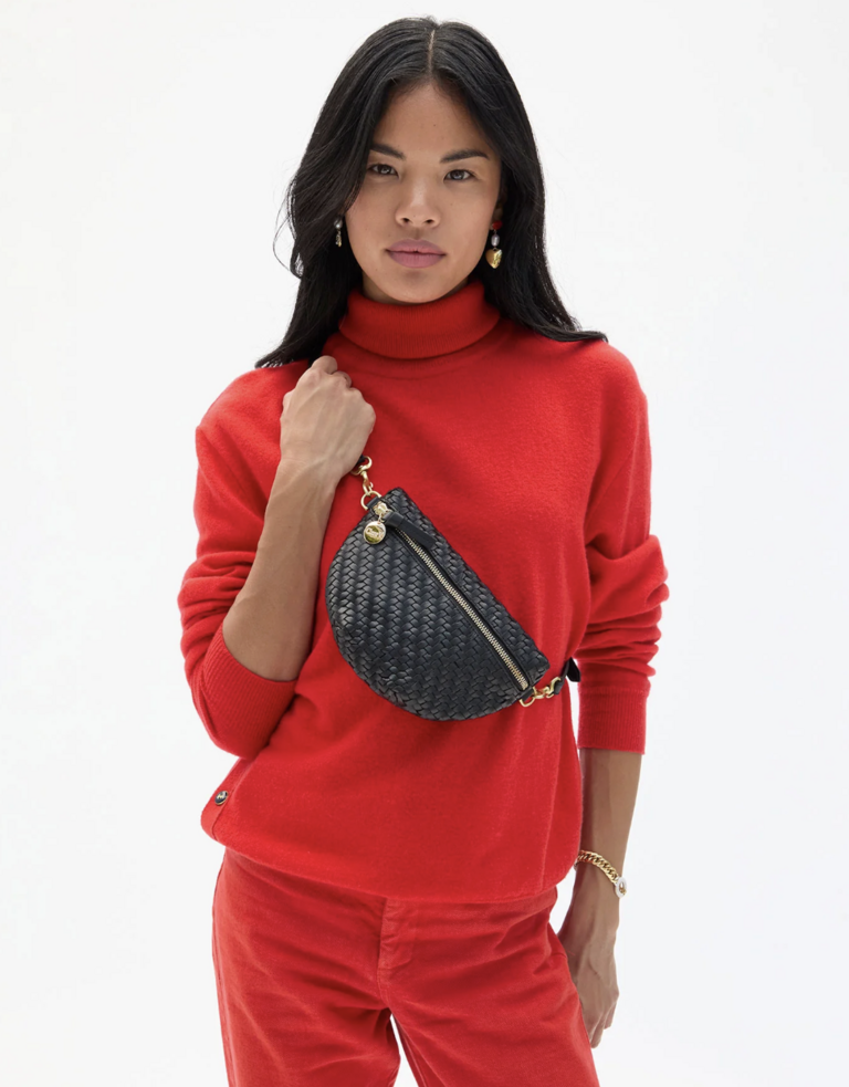 Clare V. Petite Fanny- Woven ZigZag