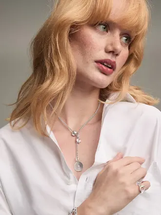 Adina Reyter Rolo Chain Lariat Necklace