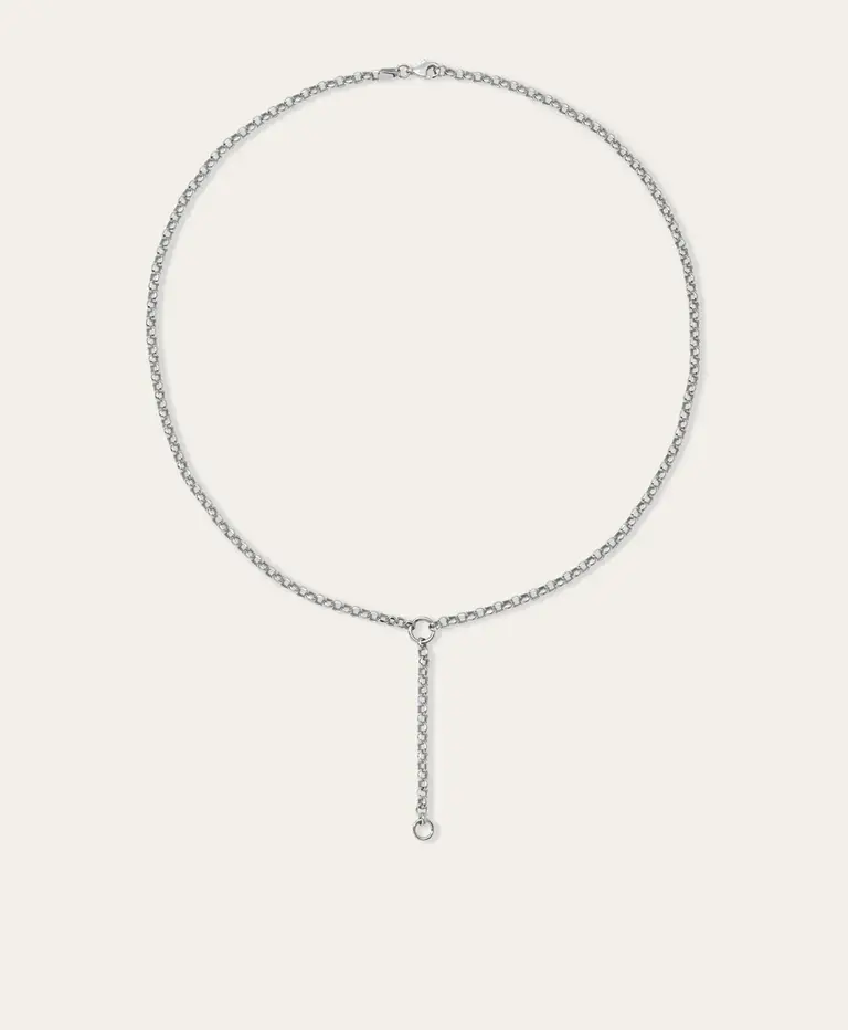 Adina Reyter Rolo Chain Lariat Necklace
