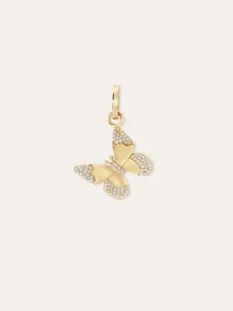 Adina Reyter Diamond Butterfly Hinged Charm