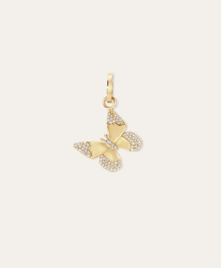 Adina Reyter Diamond Butterfly Hinged Charm