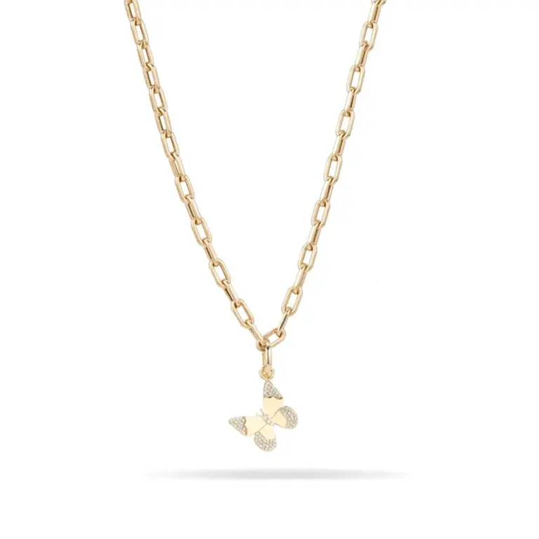 Adina Reyter Diamond Butterfly Hinged Charm