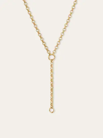 Adina Reyter Rolo Chain Lariat Necklace