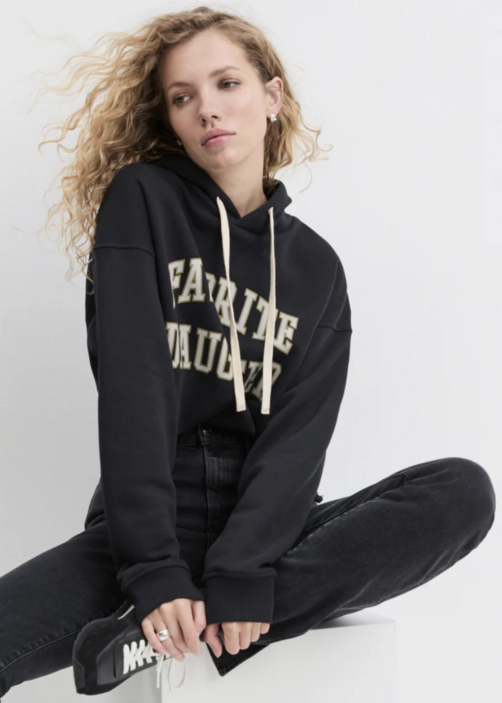 Favorite Daughter THE CROPPED COLLEGIATE HOODIE