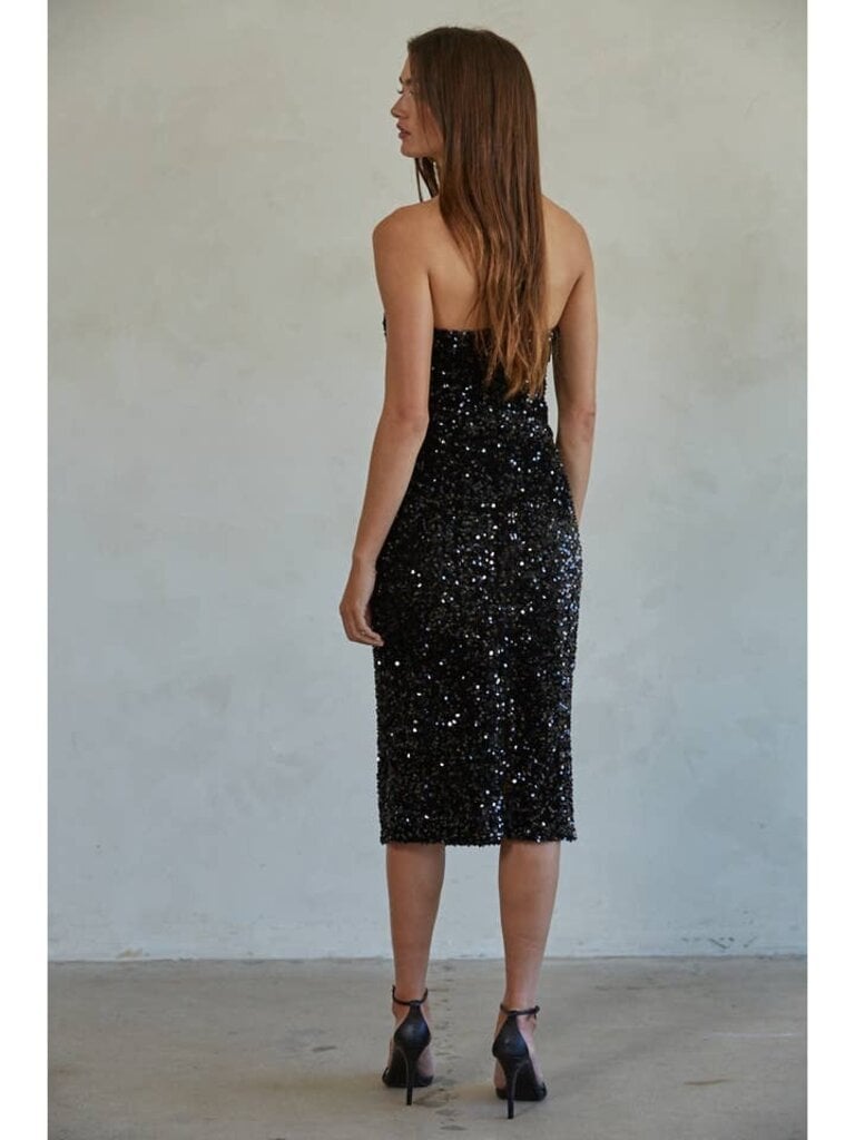 By Together Like Lovers Sequin Strapless Dress