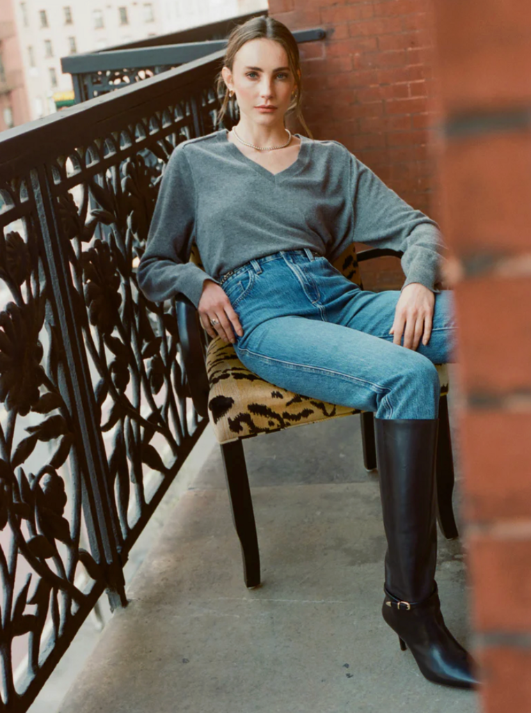 Favorite Daughter The Ryann V-Neck Sweater