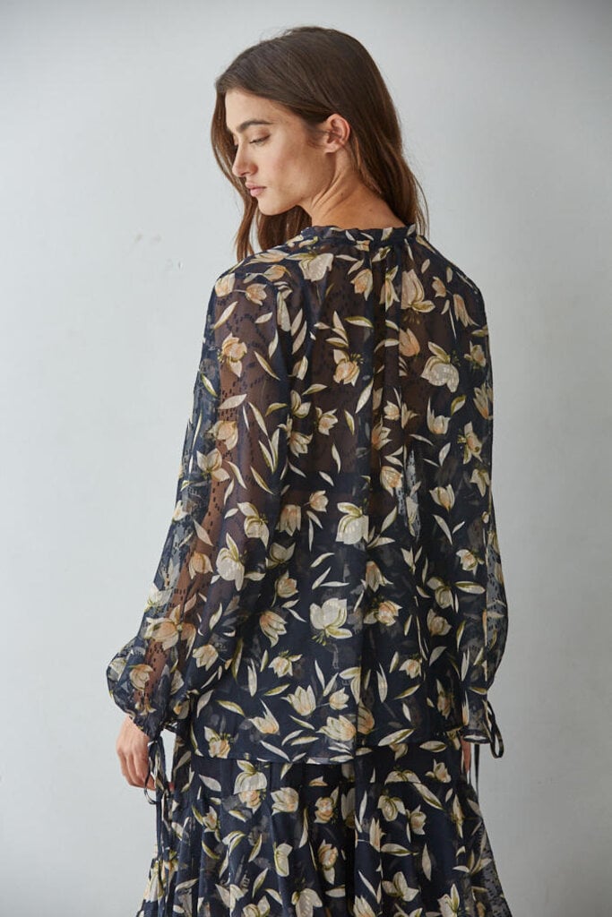 By Together Aether Bloom Ruffle Flow Top