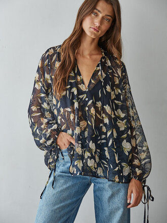 By Together Aether Bloom Ruffle Flow Top