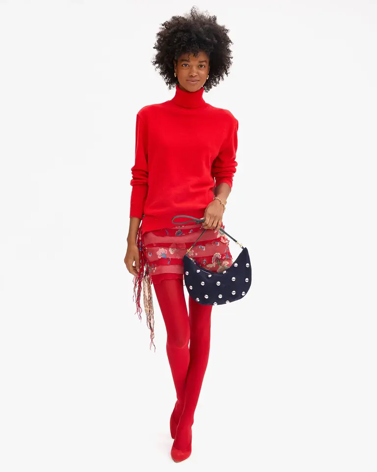 Clare V. Suede Studded Lune