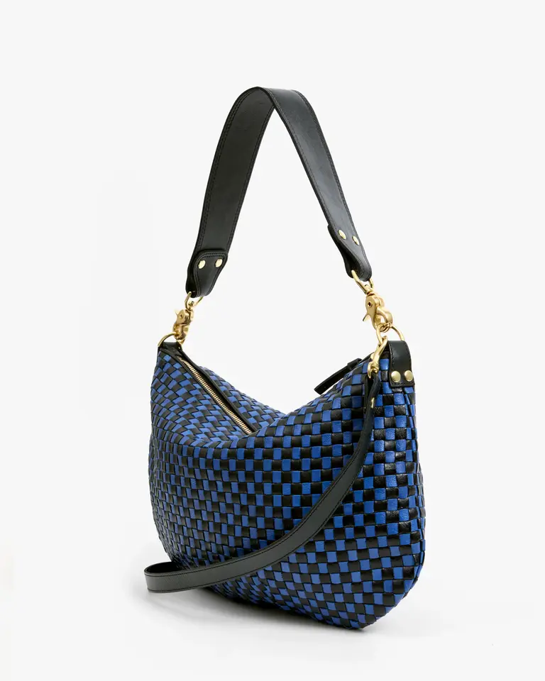 Clare V. Woven Checker Moyen Messenger