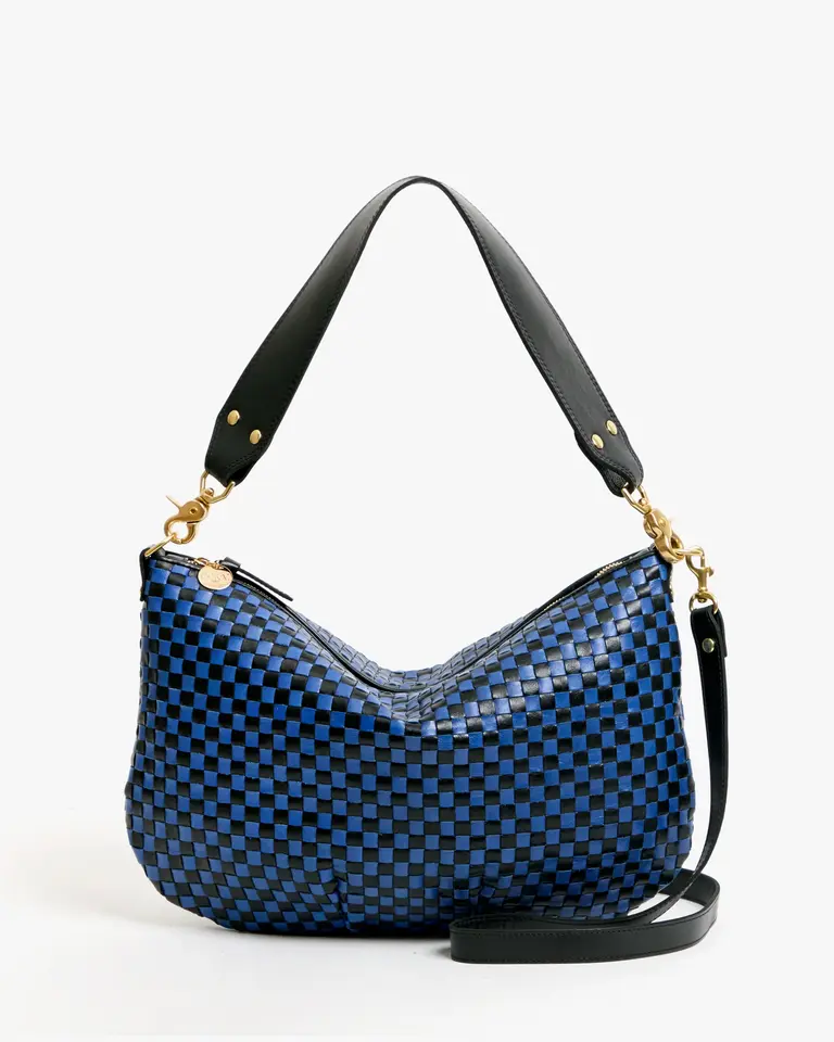 Clare V. Woven Checker Moyen Messenger