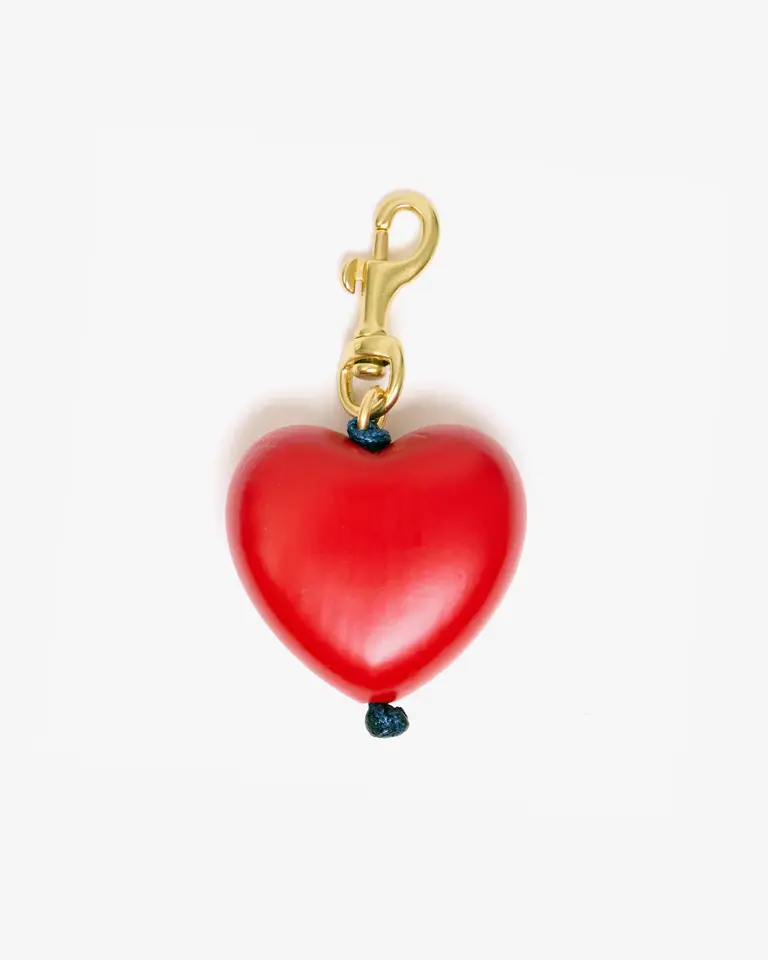Clare V. Grande Heart Fob
