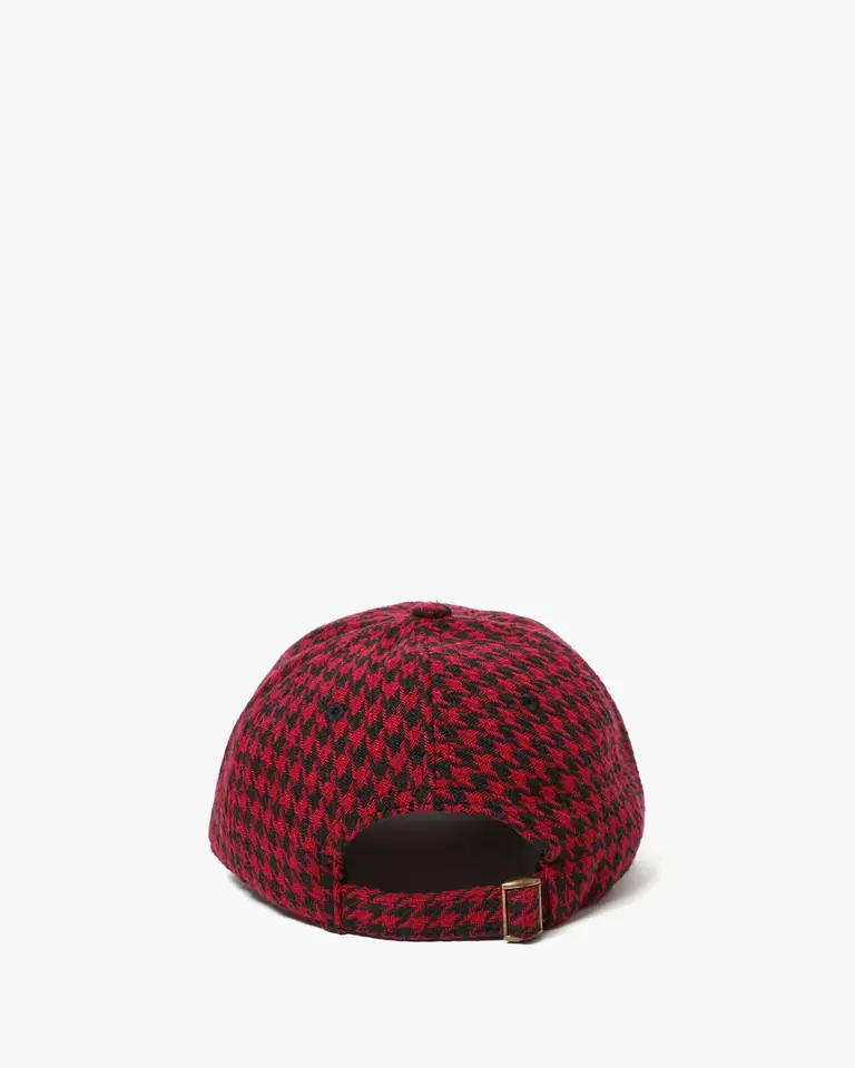 Clare V. Petit Oui Houndstooth Baseball Hat