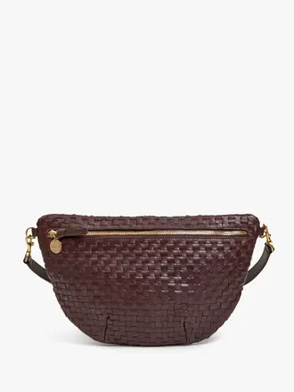 Clare V. Grande Fanny Woven Checker