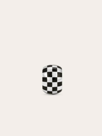 Adina Reyter Black Ceramic Checkerboard Bead