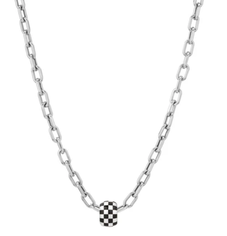 Adina Reyter Black Ceramic Checkerboard Bead