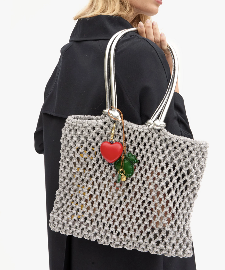 Clare V. Grande Heart Fob