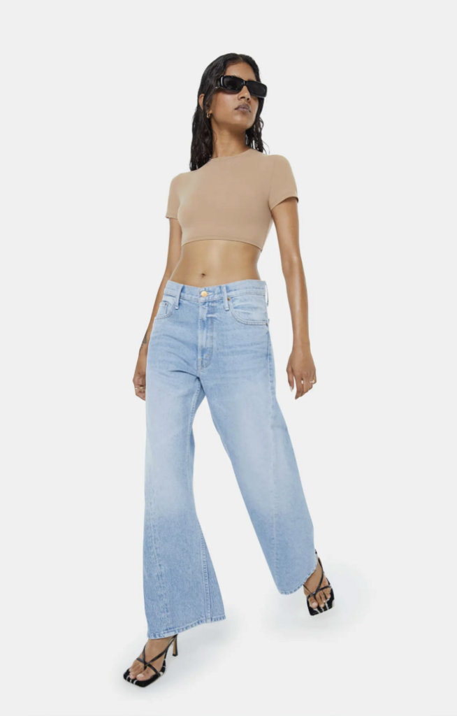 Mother Denim Lil Lemon Twist Sneak