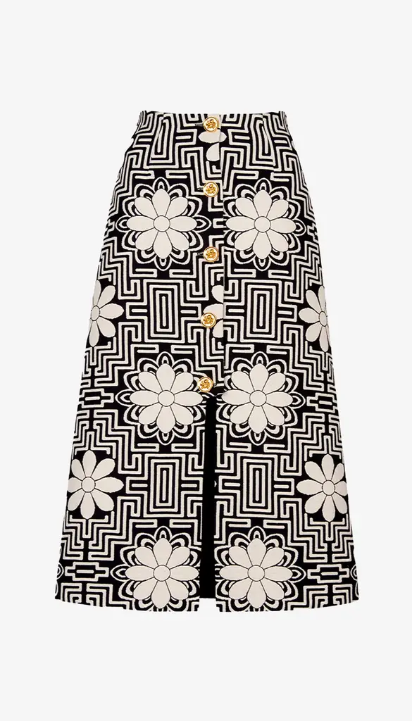 Smythe A-Line Midi Skirt
