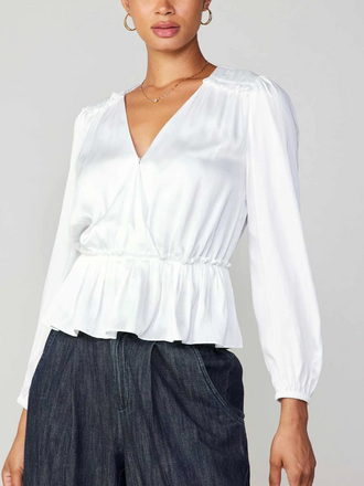 Current Air Peplum Surplus Blouse