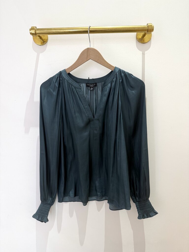 Current Air L/S Split Neck Blouse