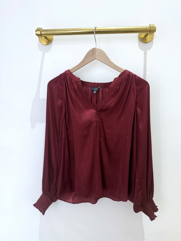 Current Air L/S Split Neck Blouse