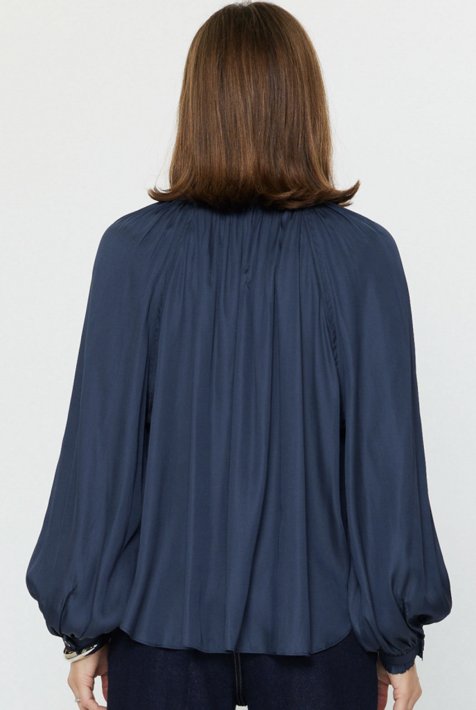 Current Air Split Neck Ruffle Blouse