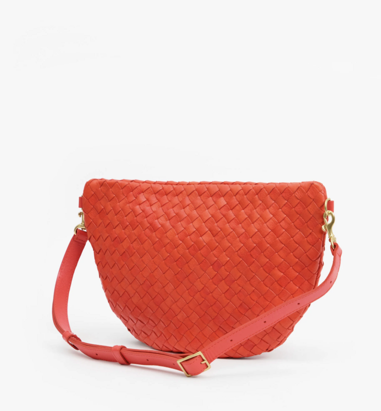 Clare V. Grande Fanny - Medium Woven Diagonal